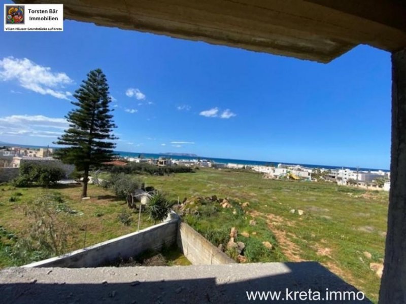 Gouves Nordost Kreta Apartmenthaus 6 Wohneinheiten ca. Wfl 337m² Rohbau Haus kaufen